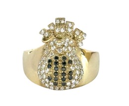 Money bag Men&#39;s Cluster ring 10kt Yellow Gold 469584 - $349.00