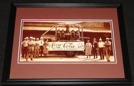 Vintage Coca Cola Delicious Refreshing Framed Poster Display Official Repro - £27.23 GBP
