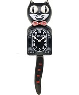 Red Kit-Cat Klock Swarovski Bow Authorized Custom Edition Jeweled Clock - $2,941.44 MXN