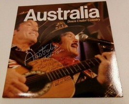 AUSTRALIA TED &amp; TOM SIGNED INSCRIBED AUTOGRAPHED LP DOWN UNDER COUNTRY A... - $29.25