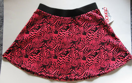 Bongo Girls Scuba Skirt Black & Bright Pink Design Polyester Spandex M 10 - 12 - $24.75