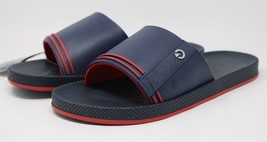 Cartago Grendene Siena Slide Sandal Flip Flop Slip On Slides Blue Red Nwt Htf - £19.10 GBP
