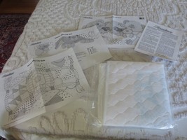 New HERRSCHNERS WELCOME BABY ANIMAL Stamped Cross Stitch CRIB COVER - 34... - £9.39 GBP