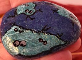 Safe To Come Out Fun Painted Rock Gifts Friends Decor Shelf Garden Offic... - $2.95