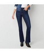 a.n.a High Rise Flare JeanDK Wave (Dark Navy Blue) Women&#39;s Sz 8 NWT(Runs... - $27.84