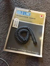 NEW Gold Line retractive Retractile CB Radio Cable Cord Curly 90&quot; in # G... - £18.02 GBP