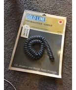 NEW Gold Line retractive Retractile CB Radio Cable Cord Curly 90&quot; in # G... - $24.52