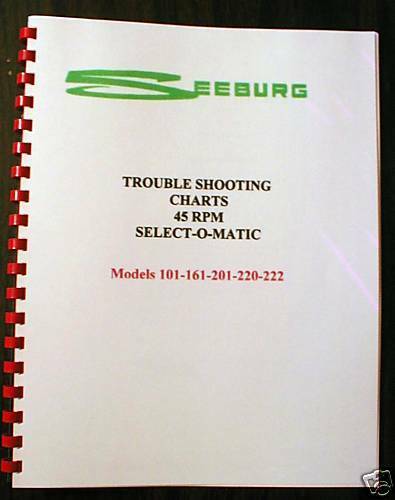 Seeburg 101-161-201-220-222 models Troubleshooting Manu - $19.79
