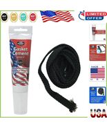 Made in USA Graphite Wood Stove Gasket - High-Performance Flat Tape Repl... - $738.34 MXN