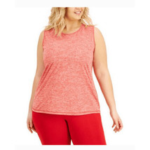 $15 Id Ideology Women s Essentials Heathered Keyhole-Back Tank Top  Red-... - $12.82