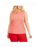 $15 Id Ideology Women s Essentials Heathered Keyhole-Back Tank Top  Red-... - $17.53 CAD