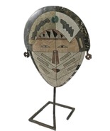 Joseph de Castro Marble Face Sculpture Stand African American Ethnic Mask  - $664.99