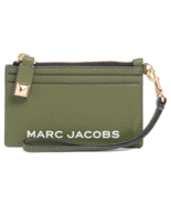 Marc Jacobs Bold Top Zip ID Card Wallet Key Fob Holder Wristlet ~NWT~ GREEN - $1,787.93 MXN
