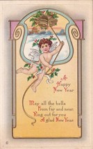 Happy New Year Angel Ringing Bells Postcard B26 - $2.99