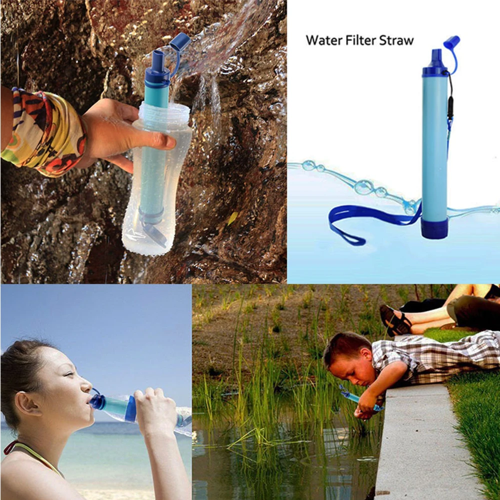 Newly Outdoor Drinking Water Filter Tools Camping Hiking Emergency Life ... - £19.46 GBP