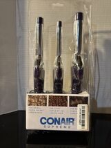 Conair Supreme Triple Value Pack Curling Irons, Purple/Silver, Pack of 3... - $16.09