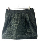 Gap Womens Short Straight Skirt Size 0 Black Animal Print Box Pleat Back... - $6.07 CAD