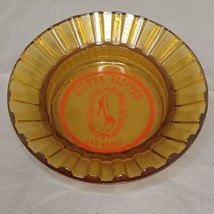 Silver Slipper Casino Vintage 1960&#39;s Yellow Las Vegas Nevada Glass Ashtray - £13.00 GBP