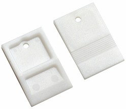 100 Tile Wedge Spacers 1/8&quot; 3mm Two 2 Sided White Plastic Shims Spacer Tavy 5104 - £18.79 GBP