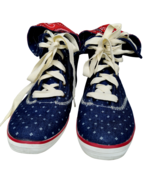 Rare Keds Mini Star Paisley Canvas High Top Sneakers Blue White Red Wome... - £31.06 GBP