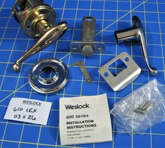 WESLOCK - 610 LEX Polished Brass/Chrome - Privacy Lever Sets - Lot #2, 3... - $79.70