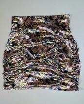 Free People Gigi Mini Skirt Black Floral Pattern Soft Feeling Material - $24.52