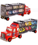 Kids Toy Truck &amp; Car Set, Semi-Truck Car Hauler, Free-Wheels Series,  by... - $24.95