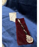 Beautiful Clear Quartz And Garnet Crystal Wand Wrapped In Pure Silver - $4,540.60 MXN