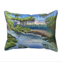 Betsy Drake Marsh Morning Extra Large Zippered Indoor Outdoor Pillow 20x24 - £48.76 GBP
