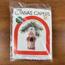 Vtg 1981 Leisure Arts Dick Martin Plastic Canvas Capers Kit Mrs Claus No... - $9.89