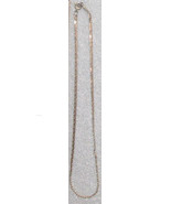 Rose Gold  over  Silver Toned Jewelry Chain Necklace - $13.87 CAD