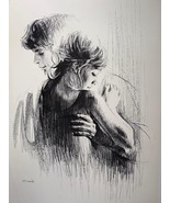 Sandu Liberman Vintage 1971 Signed Lithograph Print Wall Art 36x24 - $118.80