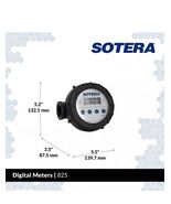 Sotera 825 1&quot; 2-20 GPM Digital Chemical Transfer Meter ~NEW - $3,670.51 MXN