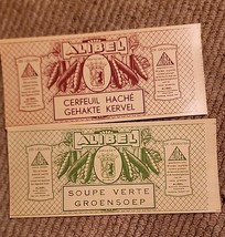 ALIBEL UNCIRCULATED SOUP CAN LABEL 1920-1930 BELGIUM GREEN SOUP AND CHERVIL - €10,55 EUR