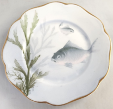 Vintage Rosenthal Selb Bavaria Fish Plate 6 3/4&quot; Hand Painted Style 40&#39;s... - $55.00