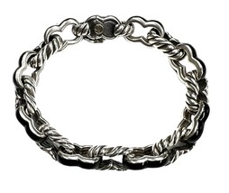 David yurman Men&#39;s .925 Silver Bracelet 377480 - £394.63 GBP