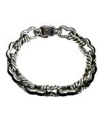 David yurman Men&#39;s .925 Silver Bracelet 377480 - £394.68 GBP