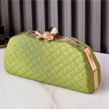 Diamond Lattice Clutch Bag: Luxury Designer Party Hand Wallet - £68.32 GBP
