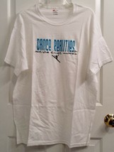 Hanes White Blue Black Women&#39;s Large Dance Realities T-Shirt (New W/O Tags) - $5.99