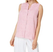 Tommy Bahama ocean surf striped sleeveless top in Soft Famingo - size M - $88.11