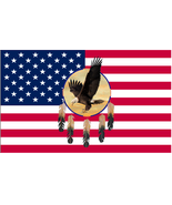 USA Eagle Dream Catcher 3&#39;X5&#39; Flag ROUGH TEX® 100D - $24.98