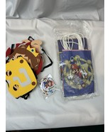 Super Mario Party Favors 10 Masks &amp; Gift Bags 51 Stickers Kids Birthday ... - €14,96 EUR