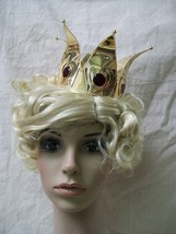 Metal Gold Mini Queen Hearts Crown Midas Red Majesty Crims Medieval Rena... - $40.66 CAD