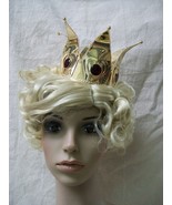 Metal Gold Mini Queen Hearts Crown Midas Red Majesty Crims Medieval Rena... - $40.66 CAD