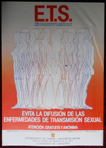 Original Poster Spain ETS Sexuality Disease Health Plan - £23.95 GBP