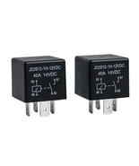 2 Pack Car Relay 4 Pin 12V 40 Amp 40A 14VDC, Car Relay Switch Auto Switc... - $14.01 CAD