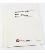 Vintage California Computer Systems CCS Model 2820 System Processor Manual - £17.69 GBP