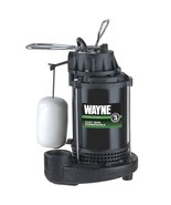 WAYNE CDU790 1/3 HP Submersible Cast Iron and Steel Sump Pump With Integ... - $200.73