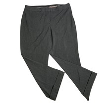 Lane Bryant Careen Slacks Trousers Pants 18 Grey Straight Leg Cuffed Poc... - $27.74