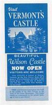 Wilson Castle Brochure Proctor Vermont 1960&#39;s - $17.82